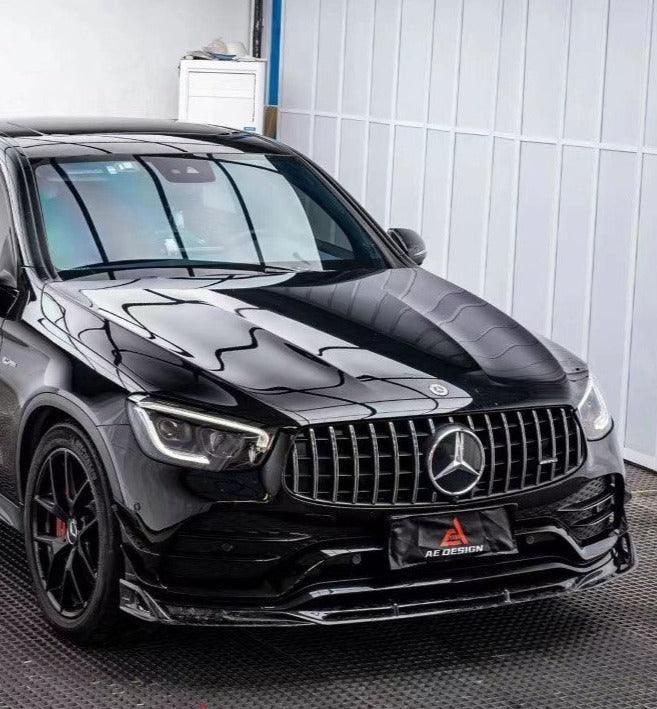 Mercedes Benz GLC43 AMG & GLC300 W253 GLC & GLC Coupe 2020-2023 with Aftermarket Parts - AE Style Carbon Fiber Front Lip from ArmorExtend