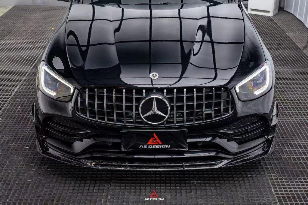 Mercedes Benz GLC43 AMG & GLC300 W253 GLC & GLC Coupe 2020-2023 with Aftermarket Parts - AE Style Carbon Fiber Front Lip from ArmorExtend