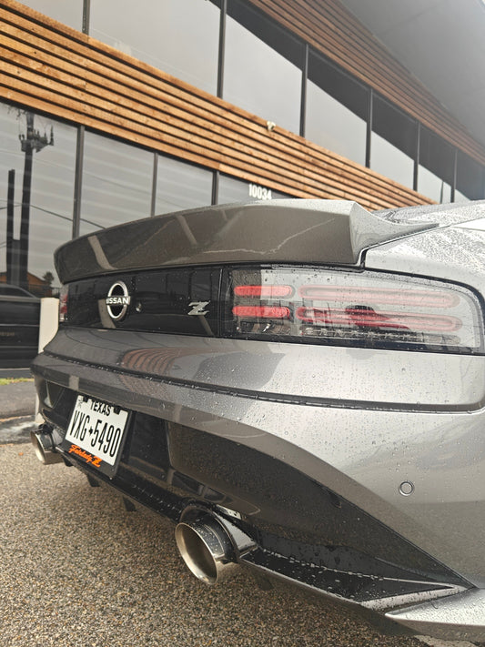 Nissan Z 400Z RZ34 Fairlady 2022-ON with Aftermarket Parts - Ducktail Spoiler Carbon Fiber / FRP from PROJECT WIDEBODY