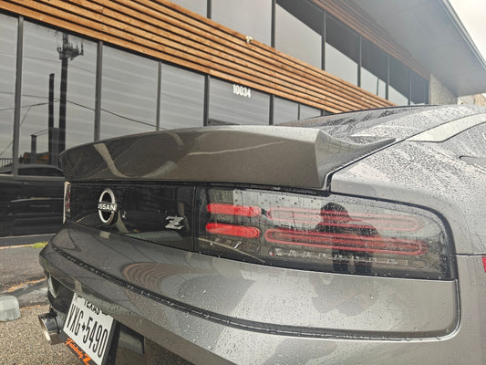 Nissan Z 400Z RZ34 Fairlady 2022-ON with Aftermarket Parts - Ducktail Spoiler Carbon Fiber / FRP from PROJECT WIDEBODY