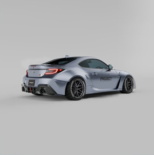 Subaru BRZ ZD8 2022-ON & Toyota GR86 ZN8 2022-ON with Aftermarket Parts - PROJECT WIDEBODY Full Kit Carbon Fiber/FRP from PROJECT WIDEBODY