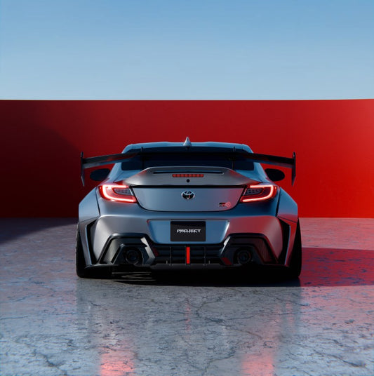 Subaru BRZ ZD8 2022-ON &  Toyota GR86 ZN8 2022-ON with Aftermarket Parts - PROJECT WIDEBODY Rear Bumper Valences Carbon Fiber / FRP from CMST Tuning