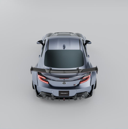 Subaru BRZ ZD8 2022-ON & Toyota GR86 ZN8 2022-ON with Aftermarket Parts - PROJECT WIDEBODY V3 Rear Spoiler Wing Carbon Fiber / FRP from PROJECT WIDEBODY