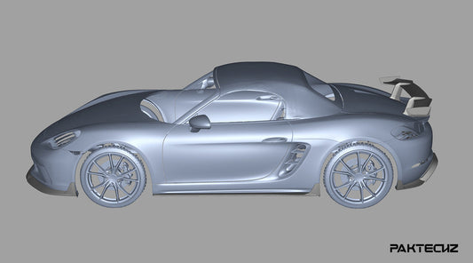 Paktechz Porsche 718 Boxster / Cayman Dry Carbon Fiber Front Lip