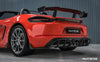 Paktechz Porsche 718 Boxster / Cayman Dry Carbon Fiber Rear Diffuser & Rear Canards