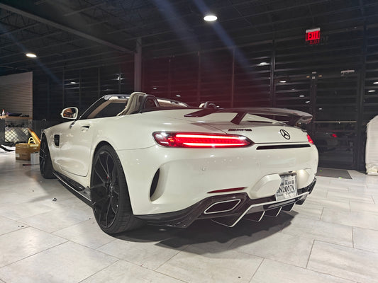 Mercedes Benz AMG GT GTS GTC C190 2016 2017 2018 2019 2020 2021 with Aftermarket Parts - Rear Wing Carbon Fiber / FRP from Paktechz
