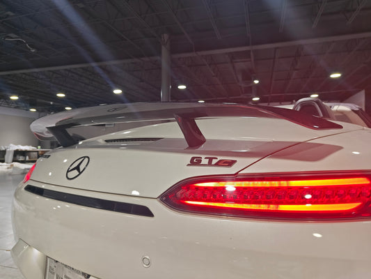 Mercedes Benz AMG GT GTS GTC C190 2016 2017 2018 2019 2020 2021 with Aftermarket Parts - Rear Wing Carbon Fiber / FRP from Paktechz