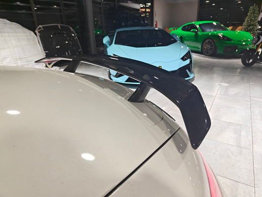 Mercedes Benz AMG GT GTS GTC C190 2016 2017 2018 2019 2020 2021 with Aftermarket Parts - Rear Wing Carbon Fiber / FRP from Paktechz