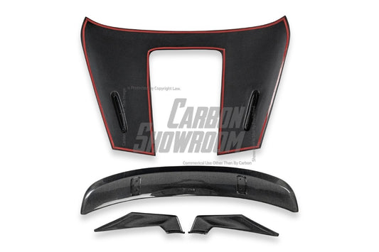 Porsche 718 Boxster Base S T GTS Convertible 2017-ON with Aftermarket Parts - Tonneau Cover and Wing Carbon Fiber from Geex Village