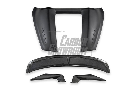 Porsche 718 Boxster Base S T GTS Convertible 2017-ON with Aftermarket Parts - Tonneau Cover and Wing Carbon Fiber from Geex Village