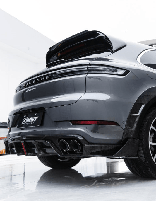 Porsche Cayenne 9Y0 9Y0.2 Base/S/AWD/E-Hybrid 2024-ON with Aftermarket Parts - Rear Roof Spoiler Carbon Fiber / FRP from CMST Tuning