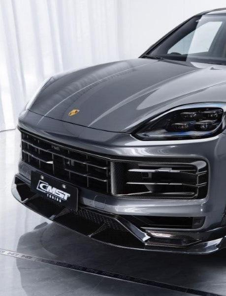 Porsche Cayenne 9Y0 9Y0.2 Base/S/AWD/E-Hybrid 2024-ON & Cayenne 9Y3 9Y3.2 Base/S 2024-ON with Aftermarket Parts -  Front Intake Vents Trim Carbon Fiber / FRP from CMST Tuning