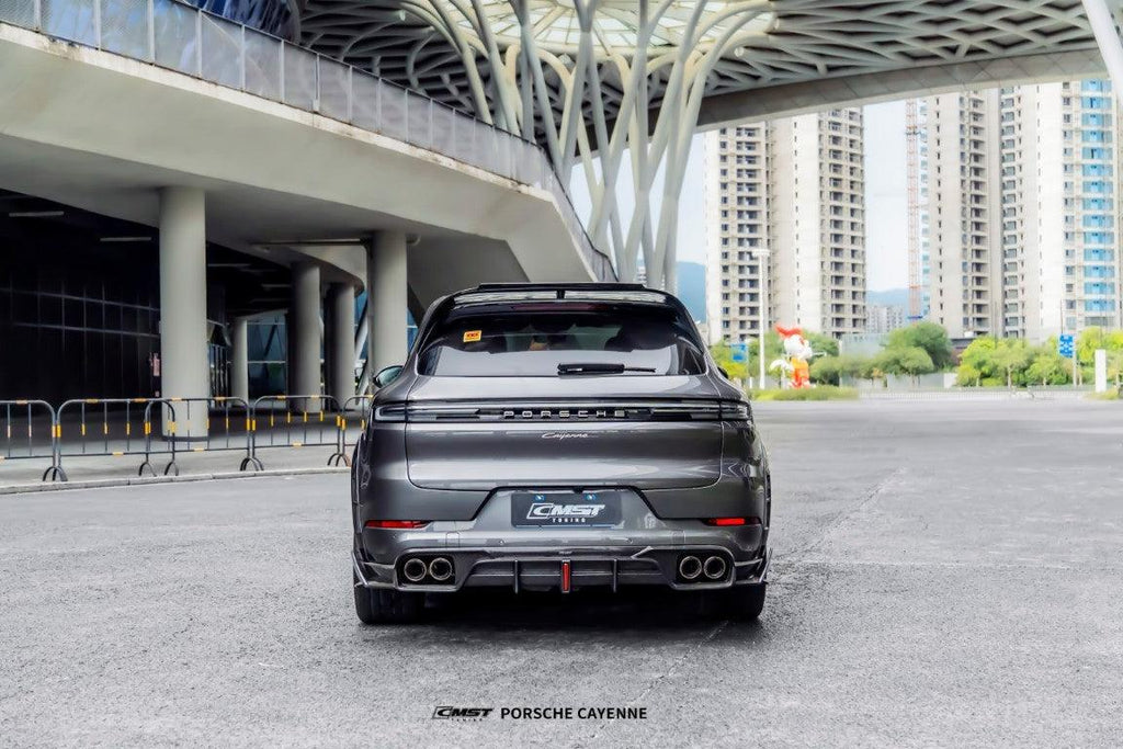 Porsche Cayenne 9Y0 Facelift 2024-ON with CMST Tuning's Aftermarket Parts - Pre-preg Carbon Fiber Spoiler