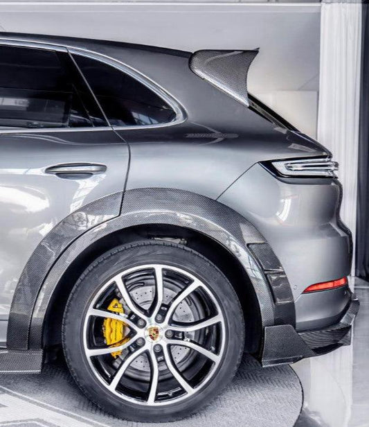 Porsche Cayenne 9Y0 9Y0.1 Base/S/GTS/Turbo/Turbo S 2019 2020 2021 2022 2023 & Cayenne 9Y0 9Y0.2 Base/S/GTS/Turbo/Turbo S 2024-ON & Cayenne 9Y3 9Y3.1 Base/S/GTS/Turbo/Turbo S/Turbo GT 2019 2020 2021 2022 2023 & Cayenne 9Y3 9Y3.2 Base/S/GTS/Turbo/Turbo S/Turbo GT 2024-ON with Aftermarket Parts - Wheel Arches Carbon Fiber / FRP from CMST Tuning