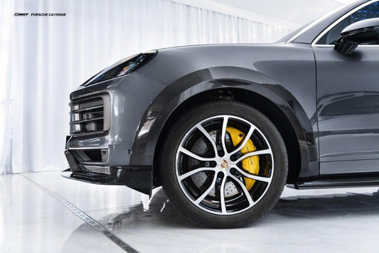 Porsche Cayenne 9Y0 9Y0.1 Base/S/GTS/Turbo/Turbo S 2019 2020 2021 2022 2023 & Cayenne 9Y0 9Y0.2 Base/S/GTS/Turbo/Turbo S 2024-ON & Cayenne 9Y3 9Y3.1 Base/S/GTS/Turbo/Turbo S/Turbo GT 2019 2020 2021 2022 2023 & Cayenne 9Y3 9Y3.2 Base/S/GTS/Turbo/Turbo S/Turbo GT 2024-ON with Aftermarket Parts - Wheel Arches Carbon Fiber / FRP from CMST Tuning