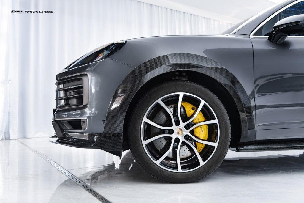 Porsche Cayenne 9Y0 9Y0.1 Base/S/GTS/Turbo/Turbo S 2019-2023 & Cayenne 9Y0 9Y0.2 Base/S/GTS/Turbo/Turbo S 2024-On & Cayenne 9Y3 9Y3.1 Base/S/GTS/Turbo/Turbo S/Turbo GT 2019-2023 & Cayenne 9Y3 9Y3.2 Base/S/GTS/Turbo/Turbo S/Turbo GT 2024-On with Aftermarket Parts - Pre-preg Carbon Fiber & FRP Wheel Arches from CMST Tuning