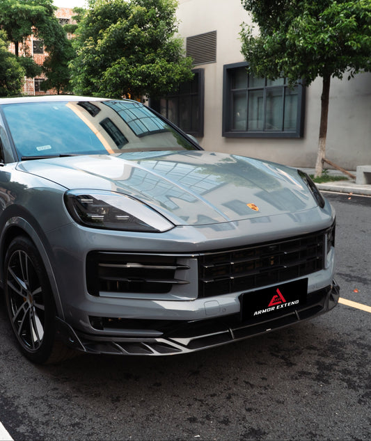 ArmorExtend AE Front Lip & Canards for Porsche Cayenne 9Y0.2 Base/S/E-Hybrid & 9Y3.2 Base/S Pre-preg Carbon Fiber