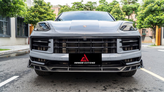 ArmorExtend AE Front Lip & Canards for Porsche Cayenne 9Y0.2 Base/S/E-Hybrid & 9Y3.2 Base/S Pre-preg Carbon Fiber