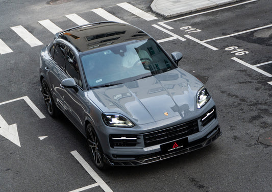 ArmorExtend AE Front Lip & Canards for Porsche Cayenne 9Y0.2 Base/S/E-Hybrid & 9Y3.2 Base/S Pre-preg Carbon Fiber