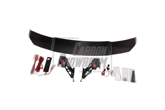 RCL Vista V1 Smart Active Aero Rear Spoiler Wing For Tesla Model 3 Carbon Fiber - Performance SpeedShop