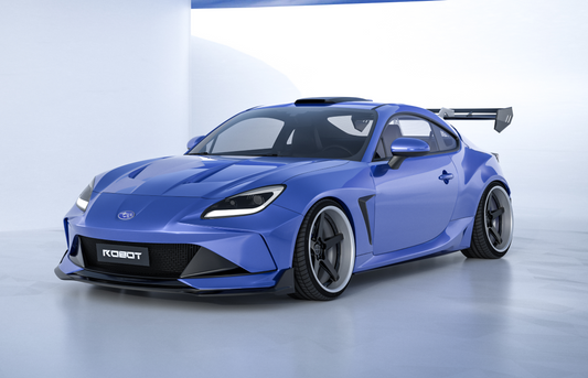 Subaru BRZ ZD8 2022 2023 2024 & Toyota GR86 ZN8 2022 2023 2024 with Aftermarket Parts - "Godzilla" Swan Neck Thor GT Wing Carbon Fiber / FRP from Robot Craftsman
