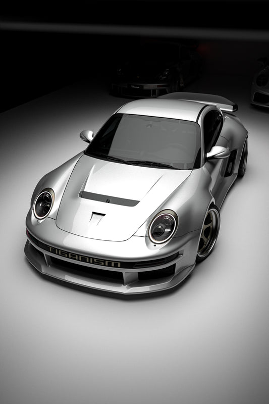 ROBOT CRAFTSMAN "TIGANISM GUSTAV" Hood for Porsche 987.1/2 Cayman Boxster Base/S/R & 997.1/2 911 Carrera Base/S/4S/Targa/GTS/GT3/Turbo Carbon/FRP