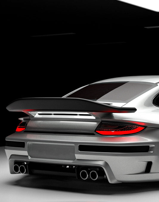 ROBOT CRAFTSMAN "TIGANISM GUSTAV" Widebody Rear Bumper and Diffuser for Porsche 911 997.1 997.2 Carrera Base/S 2005-2012 Carbon Fiber / FRP