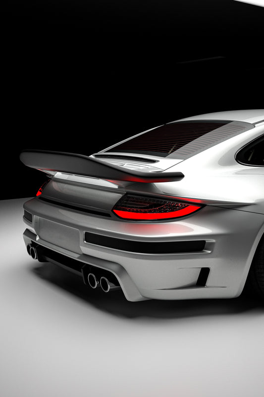 ROBOT CRAFTSMAN "TIGANISM GUSTAV" Widebody Rear Bumper and Diffuser for Porsche 911 997.1 997.2 Carrera Base/S 2005-2012 Carbon Fiber / FRP