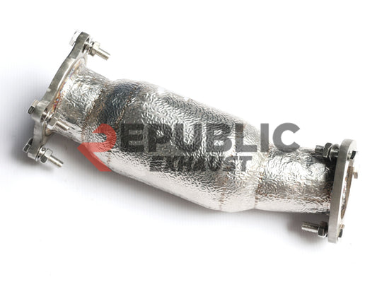 Audi A4 B9 FWD 2017-ON (2.0T) with Aftermarket Parts - 100 & 200 & 300 CELL & Test Pipe/No Cat Downpipe Stainless Steel from Republic Exhaust