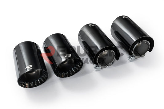 Audi Q8 Pre-facelift 2019 2020 2021 2022 2023 (2.0T) with Aftermarket Parts - Catback Exhaust Quad Exit Tips Titanium / Stainless Steel from Republic Exhaust