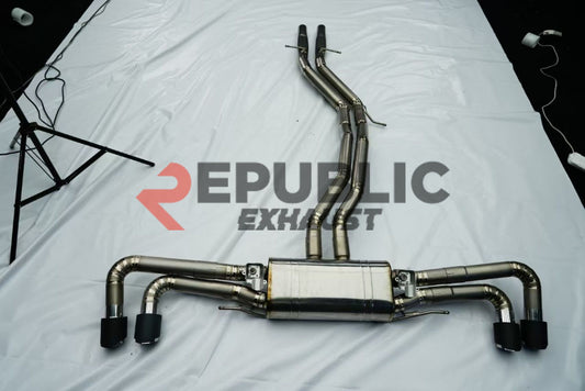 Audi RSQ8 2019 2020 2021 2022 2023 2024 (4.0T) with Aftermarket Parts - Catback Exhaust with Valve Titanium / Stainless Steel from Republic Exhaust