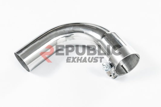 BMW 3 Series 328i 320i F30 & GT Gran Turismo 330i 328i 320i F30 2012 2013 2014 2015 2016 2017 2018 2019 with Aftermarket Parts - Catback Exhaust Dual Exit Tips Titanium / Stainless Steel from Republic Exhaust