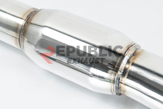 BMW 3 Series 328i 320i F30 & GT Gran Turismo 330i 328i 320i F30 2012 2013 2014 2015 2016 2017 2018 2019 with Aftermarket Parts - Catback Exhaust Dual Exit Tips Titanium / Stainless Steel from Republic Exhaust