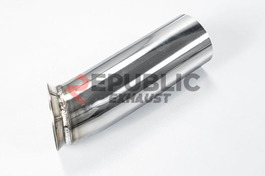 BMW 3 Series 328i 320i F30 & GT Gran Turismo 330i 328i 320i F30 2012 2013 2014 2015 2016 2017 2018 2019 with Aftermarket Parts - Catback Exhaust Dual Exit Tips Titanium / Stainless Steel from Republic Exhaust