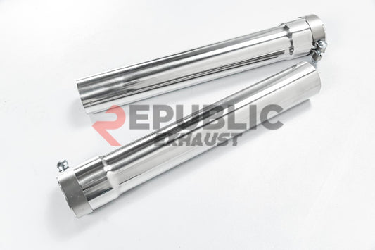 BMW M8 F91 F92 F93 2019-ON (4.4T) with Aftermarket Parts - Catback Exhaust Quad Exit Tips Titanium / Stainless Steel from Republic Exhaust