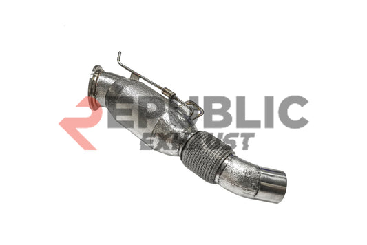 BMW X7 G07 Pre-LCI 2019 2020 2021 2022 (3.0T) with Aftermarket Parts - 100 & 200 & 300 CELL & Test Pipe/No Cat Downpipe Stainless Steel from Republic Exhaust