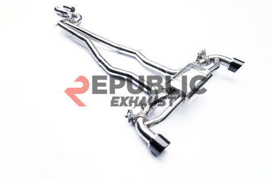 BMW Z4 M40 G29 2019-ON (3.0T) with Aftermarket Parts - Catback Exhaust Quad & Dual Exit Tips Titanium / Stainless Steel from Republic Exhaust