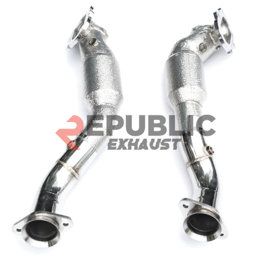 Chevrolet Corvette C7 2014 2015 2016 2017 2018 2019 (6.2L) with Aftermarket Parts - 100 & 200 & 300 CELL & Straight Pipe Headers Stainless Steel from Republic Exhaust