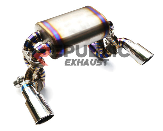 Ferrari F430 2005 2006 2007 2008 2009 with Aftermarket Parts - Catback Exhaust with Valve Titanium / Stainless Steel from Republic Exhaust