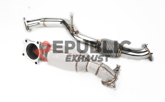 Honda Civic 10th Gen FC1 2016 2017 2018 2019 2020 2021 & 11th Gen FE1 2022-ON (1.5T) with Aftermarket Parts - 100 & 200 & 300 CELL & Test Pipe/No Cat Downpipe Stainless Steel from Republic Exhaust