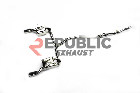 Honda Civic 10th Gen FC1 2016 2017 2018 2019 2020 2021 & 11th Gen FE1 2022-ON (1.5T) with Aftermarket Parts - Catback Exhaust Dual Exit Tips Titanium / Stainless Steel from Republic Exhaust