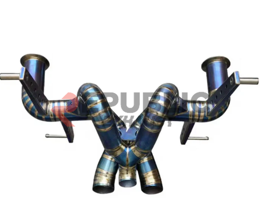 Lamborghini Aventador LP750 2012 2013 2014 2015 2016 2017 2018 2019 2020 2021 2022 2023 with Aftermarket Parts - Catback Exhaust with Valve Titanium from Republic Exhaust
