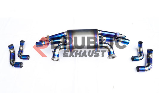 Lamborghini Gallardo LP550 LP560 2004 2005 2006 2007 2008 2009 2010 2011 2012 2013 2014 with Aftermarket Parts - Catback Exhaust with Valve Titanium / Stainless Steel from Republic Exhaust