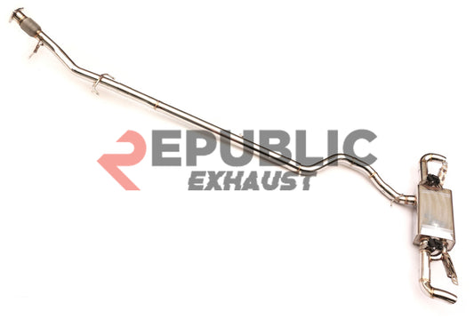 Land Rover Range Rover Evoque 2.0L 2015 2016 2017 with Aftermarket Parts - Catback Exhaust Dual Exit Tips Titanium / Stainless Steel from Republic Exhaust