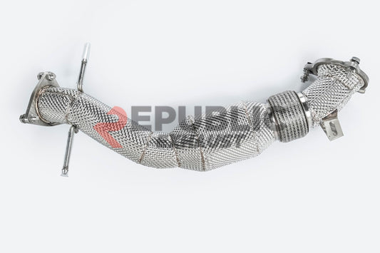 Land Rover Range Rover Evoque 2.0L 2015 2016 2017 with Aftermarket Parts - 100 & 200 & 300 CELL & Test Pipe/No Cat Downpipe Stainless Steel from Republic Exhaust