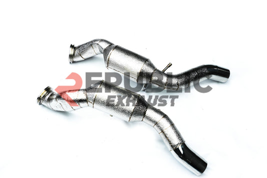 Maserati Levante Base Lusso GranLusso GranSport Modena 2017 2018 2019 2020 2021 2022 2023 2024 (3.0T) with Aftermarket Parts - 100 & 200 & 300 CELL & Test Pipe/No Cat Downpipe Stainless Steel from Republic Exhaust