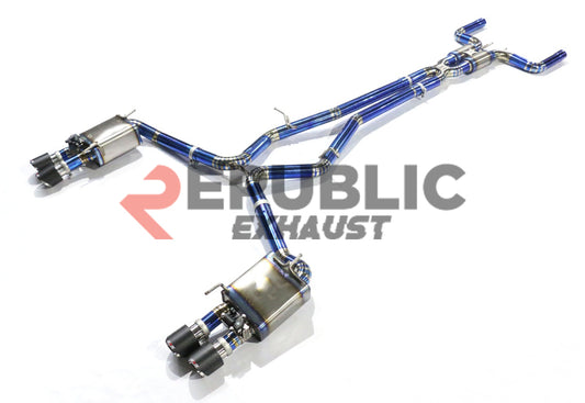 Maserati Levante Base Lusso GranLusso GranSport Modena 2017 2018 2019 2020 2021 2022 2023 2024 (3.0T) with Aftermarket Parts - Catback Exhaust with Valve Titanium / Stainless Steel from Republic Exhaust
