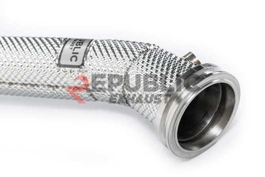 Republic Exhaust 100 & 200 & 300 CELL & Test Pipe/No Cat Downpipe for Maserati Quattroporte RWD 2014-ON Stainless Steel
