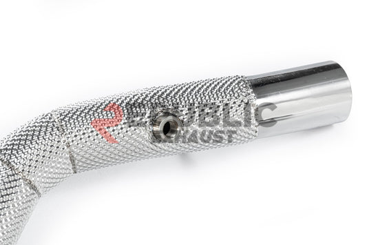 Republic Exhaust 100 & 200 & 300 CELL & Test Pipe/No Cat Downpipe for Maserati Quattroporte RWD 2014-ON Stainless Steel