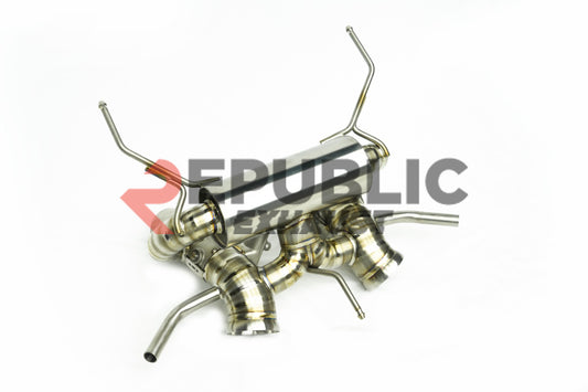 McLaren 600LT 2016 2017 2018 2019 2020 with Aftermarket Parts - Catback Exhaust with Valve Titanium / Stainless Steel from Republic Exhaust